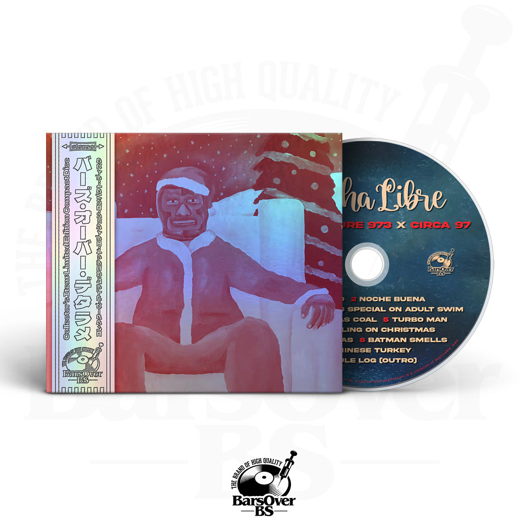 Action Figure x Circa 97 - Lucha Libre For Christmas (BarsOverBS Holographic Digipak CD) (ONLY 5) (ONE PER PERSON)