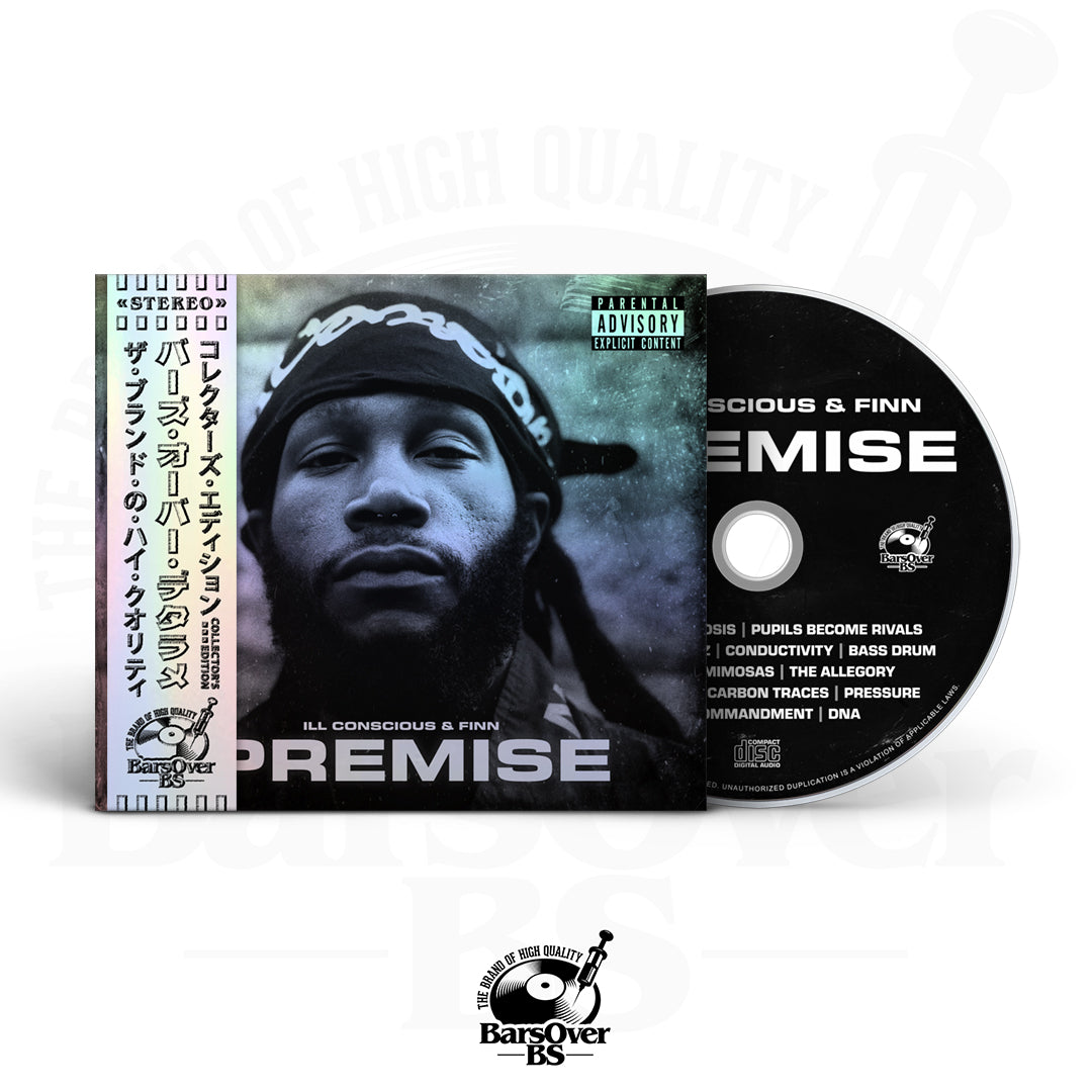 ill Conscious x Finn - Premise (BarsOverBS Holographic DIgipak CD) (ONE PER PERSON) (ONLY 5)