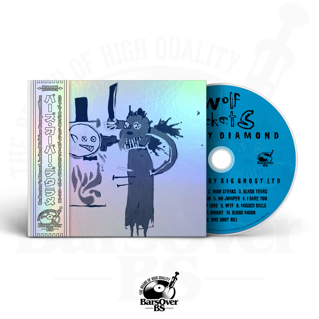 Mickey Diamond x Big Ghost - Wolf Tickets (BarsOverBS Holographic Digipak CD) (VIP EDITION)