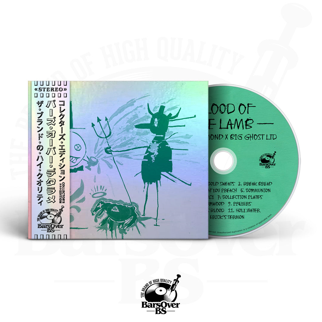 Mickey Diamond x Big Ghost - Blood Of A Lamb (Main Cover) (BarsOverBS Holographic Digipak CD) (ONE PER PERSON) (ONLY 10)