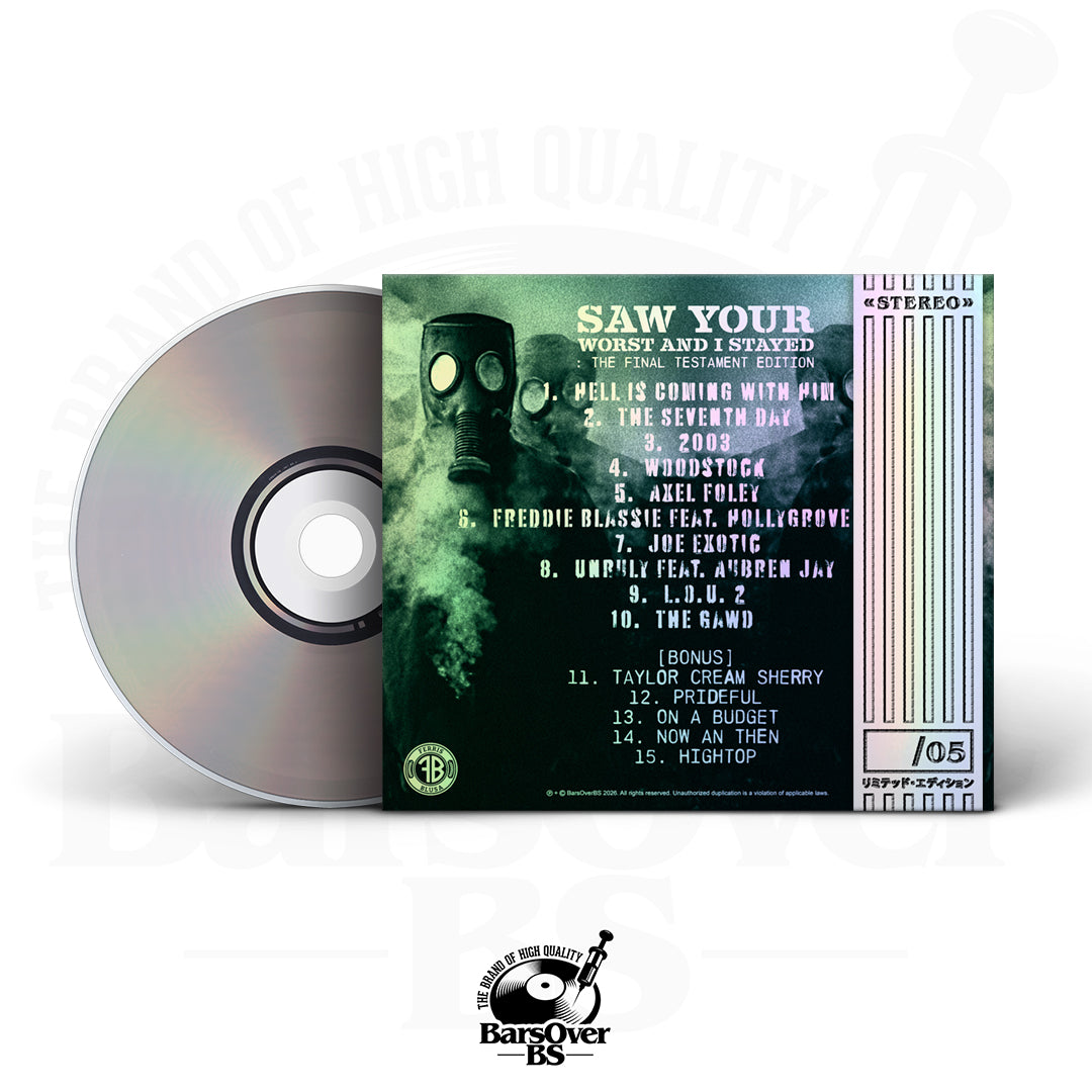 Ferris Blusa - Saw Your Worst And I Stayed (Deluxe Edition With 5 Bonus Tracks) (BarsOverBS Holographic Digipak CD) (ONE PER PERSON)