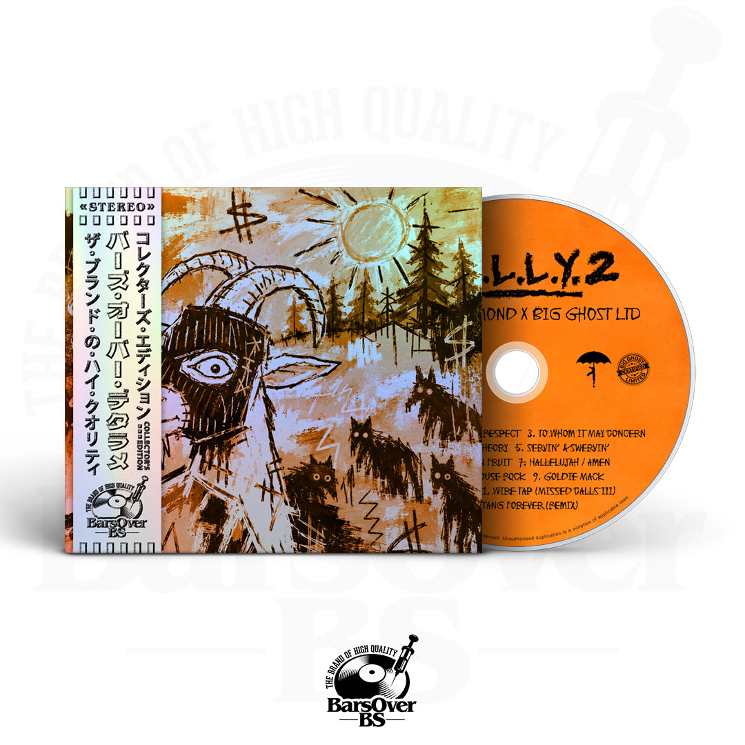 Mickey Diamond x Big Ghost - B.I.L.L.Y 2 (Alternate Cover) (BarsOverBS Holographic Digipak CD) (Glass Mastered CD) (ONE PER PERSON)