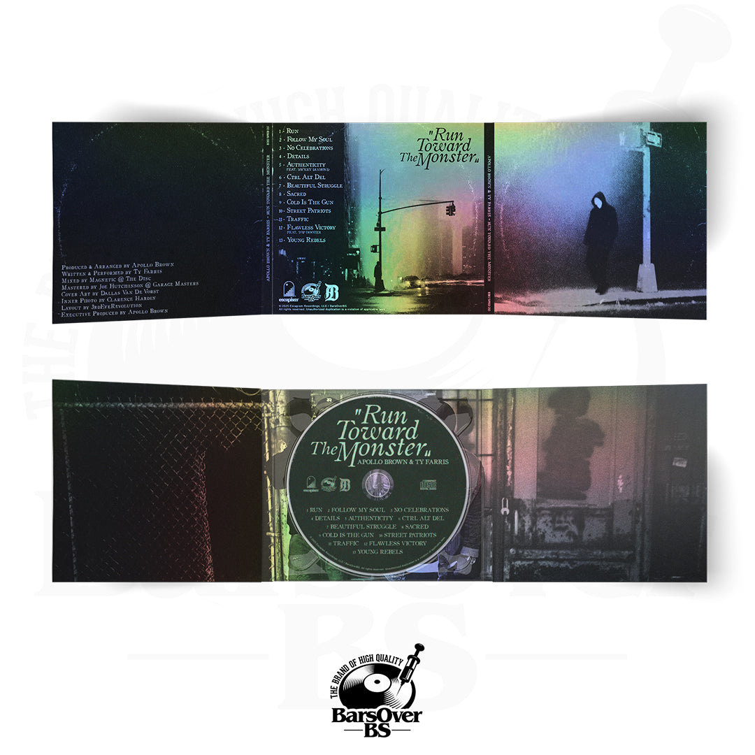 Apollo Brown x Ty Farris - Run Toward The Monster (Holographic Digipak CD With Obi Strip) (Glass Mastered CD) (ONLY 5)