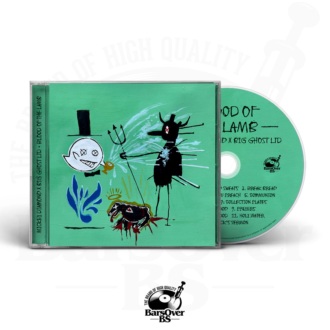 Mickey Diamond x Big Ghost - Blood Of A Lamb (Main Cover) (Jewel Case CD) (Glass Mastered CD)