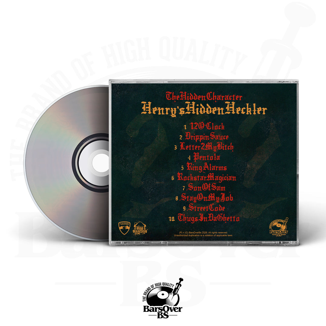 The Hidden Character x Smello - HENRYSHIDDENHECKLER (Jewel Case CD)