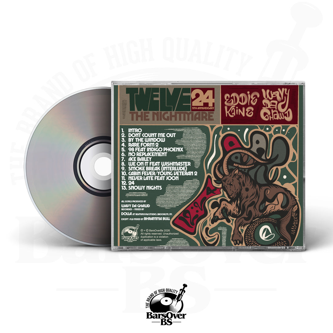 Eddie Kaine x Wavy Da Ghawd - 1224 Nightmare (Jewel Case CD)