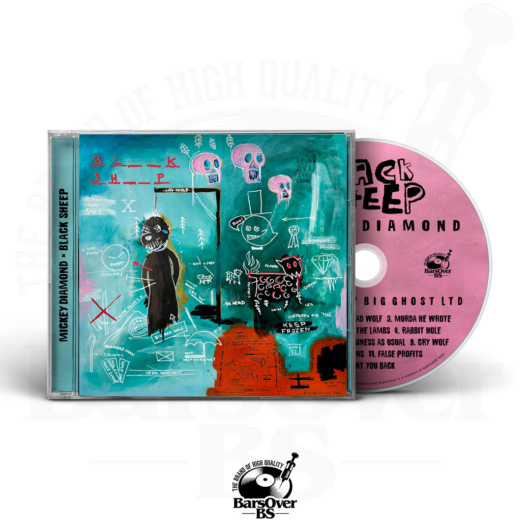 Mickey Diamond x Big Ghost - Black Sheep (Jewel Case CD) (Alt Cover) (Glass Mastered CD)