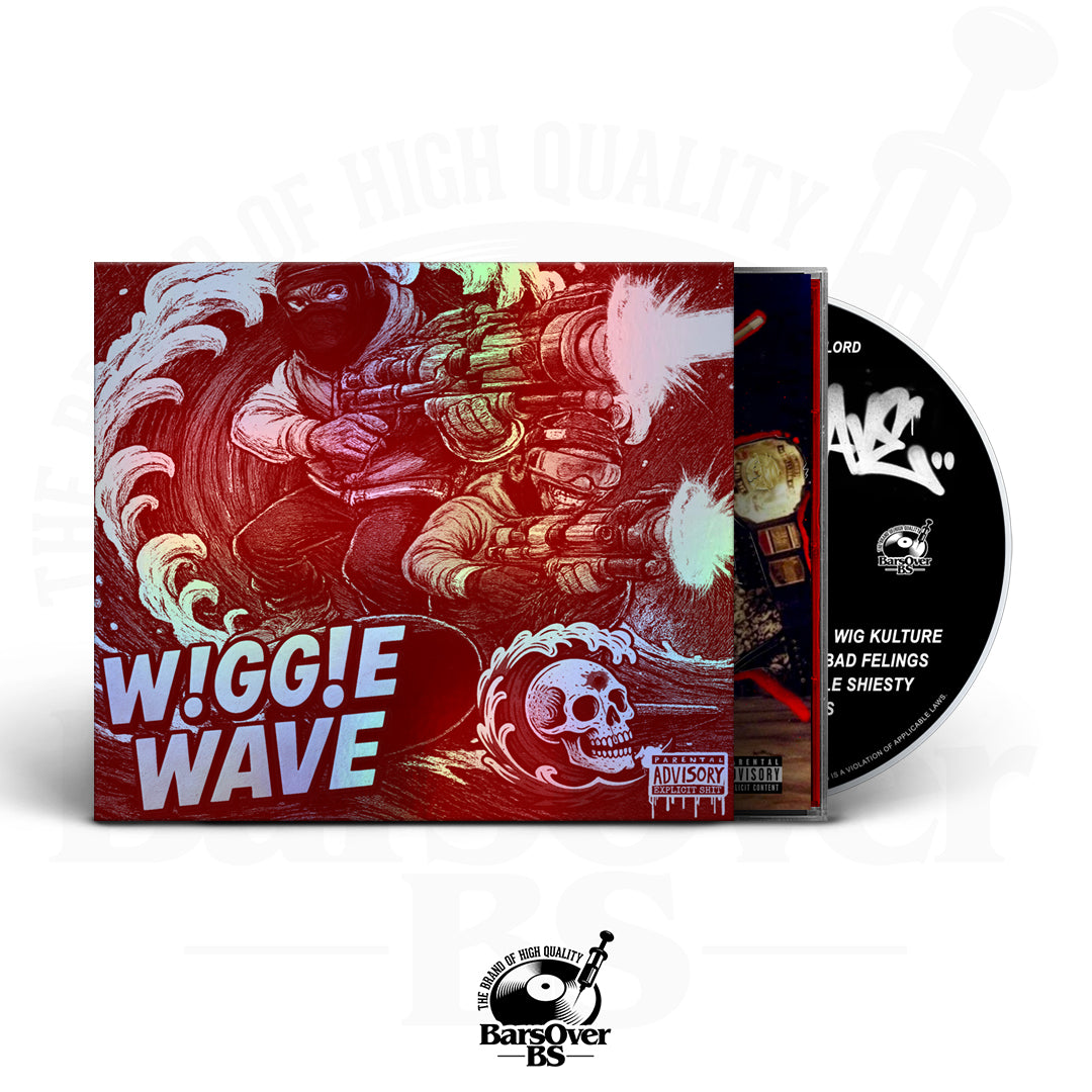 BoriRock x BeenOfficialLord - WiggieWave Presented By 1000 Words (Alt Cover Jewel Case CD) (Glass Mastered CD)