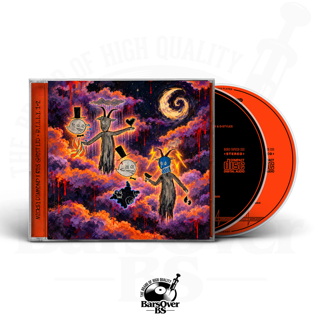 Mickey Diamond x Big Ghost - B.I.L.L.Y 1 + B.I.L.L.Y 2 (Double Disc Jewel Case CD) (Glass Mastered CD)