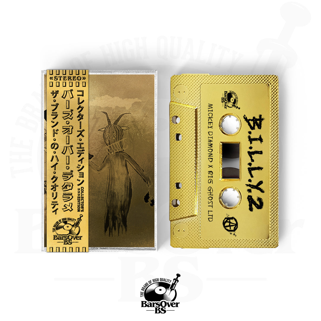 Mickey Diamond x Big Ghost - B.I.L.L.Y 2 (Main Cover) (BarsOverBS Gold Tape) (ONE PER PERSON)