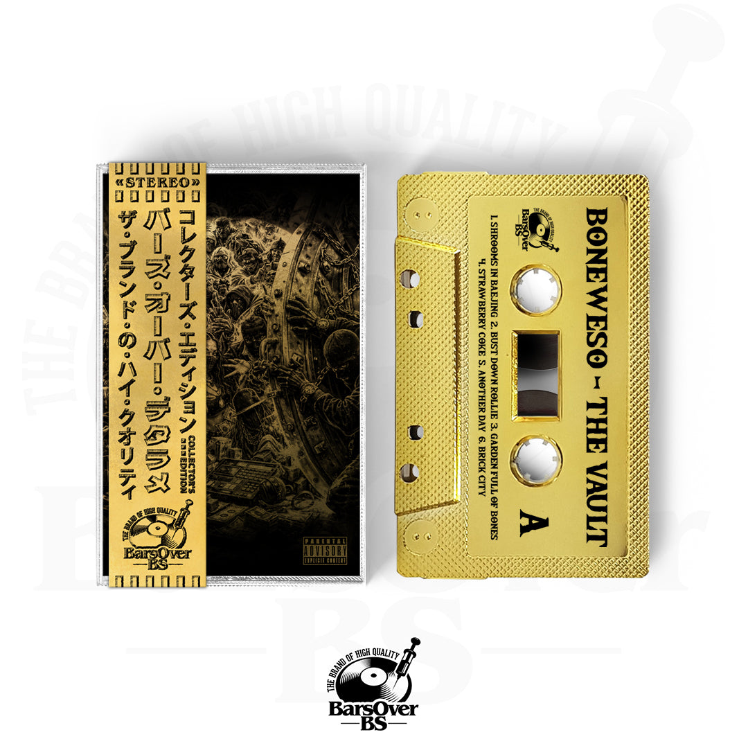 Boneweso - The Vault (Featuring Estee Nack, Bori Rock, Daniel Son, Al Divino, Codenine & More) (Cassette Tape With Obi Strip) (Chase Gold Editions!!)