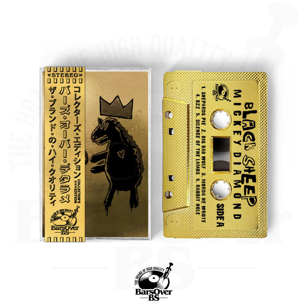 Mickey Diamond x Big Ghost - Black Sheep (BarsOverBS Gold Tape) (Main Cover) (ONE PER PERSON) (ONLY 10)