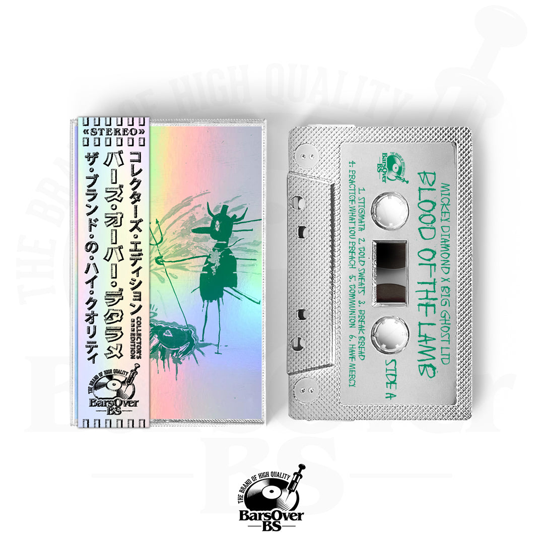 Mickey Diamond x Big Ghost - Blood Of A Lamb (Main Cover) (BarsOverBS Holographic Tape) (ONE PER PERSON) (ONLY 10)