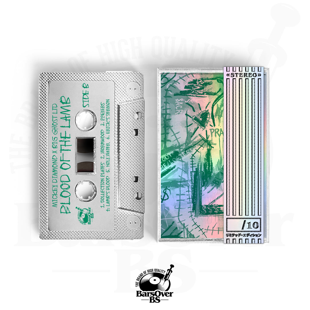Mickey Diamond x Big Ghost - Blood Of A Lamb (Main Cover) (BarsOverBS Holographic Tape) (ONE PER PERSON) (ONLY 10)