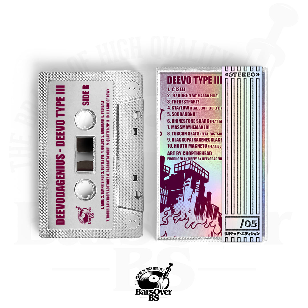 DeevoDeGenius - Deevo Type lll (Alternate Cover) (BarsOverBS Holographic Tape) (ONLY 5) (ONE PER PERSON)