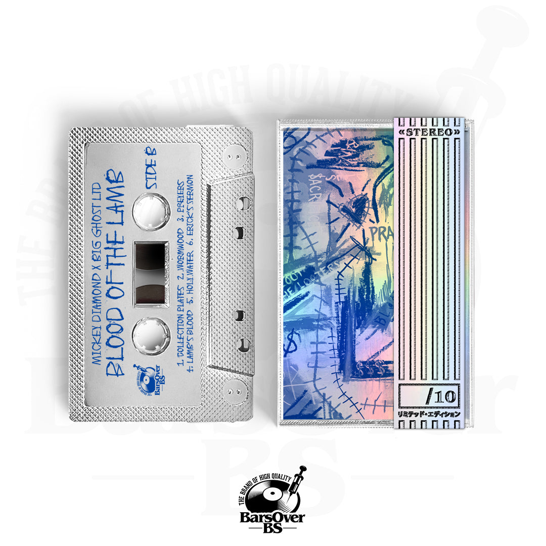 Mickey Diamond x Big Ghost - Blood Of A Lamb (Alternate Cover) (BarsOverBS Holographic Tape) (ONE PER PERSON) (ONLY 10)