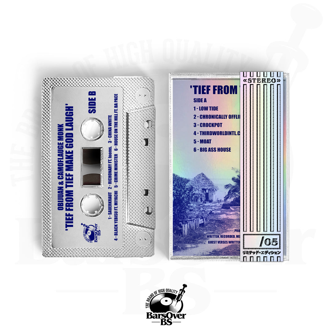 Obijuan & Camoflauge Monk - Tief From Tief Make God Laugh (BarsOverBS Holographic Tape) (ONLY 5) (ONE PER PERSON)