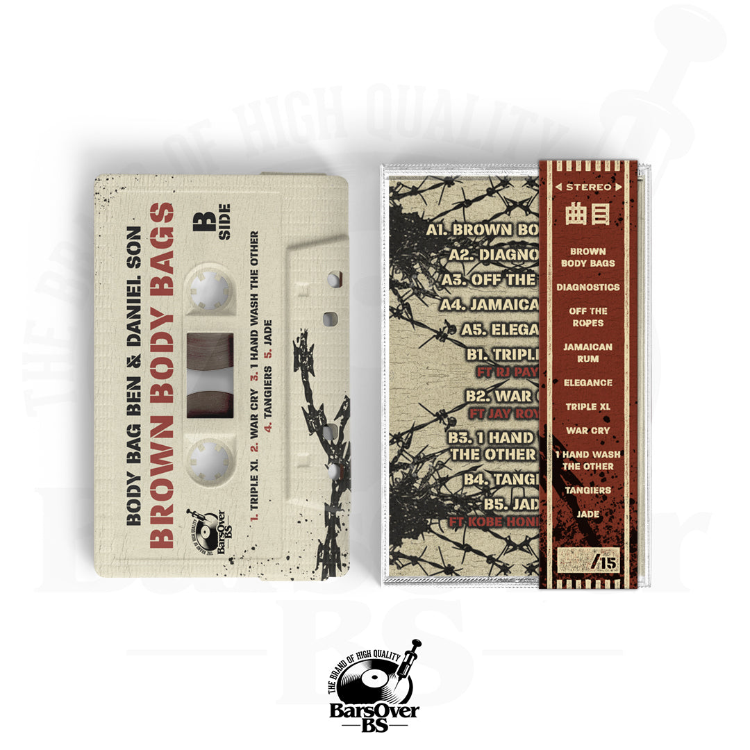 Daniel Son x Body Bag Ben = Brown Body Bags (Cassette Tape With Obi Strip)