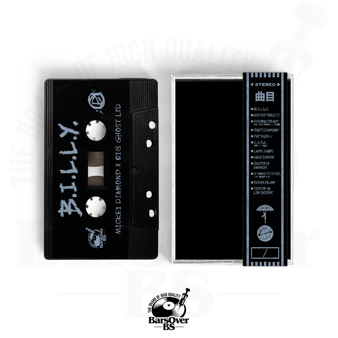 Mickey Diamond x Big Ghost - B.I.L.L.Y 1 (Blacked Out Edition) (Cassette Tape With Obi Strip) (No Promos)