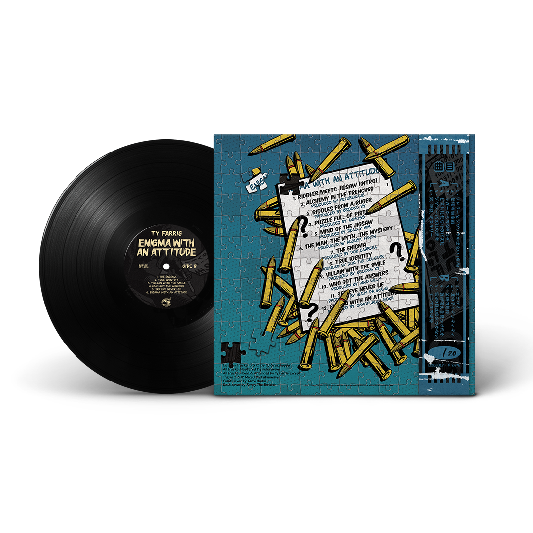Ty Farris - Enigma With An Attitude (Obi Strip Blue Jacket + Black Vinyl)