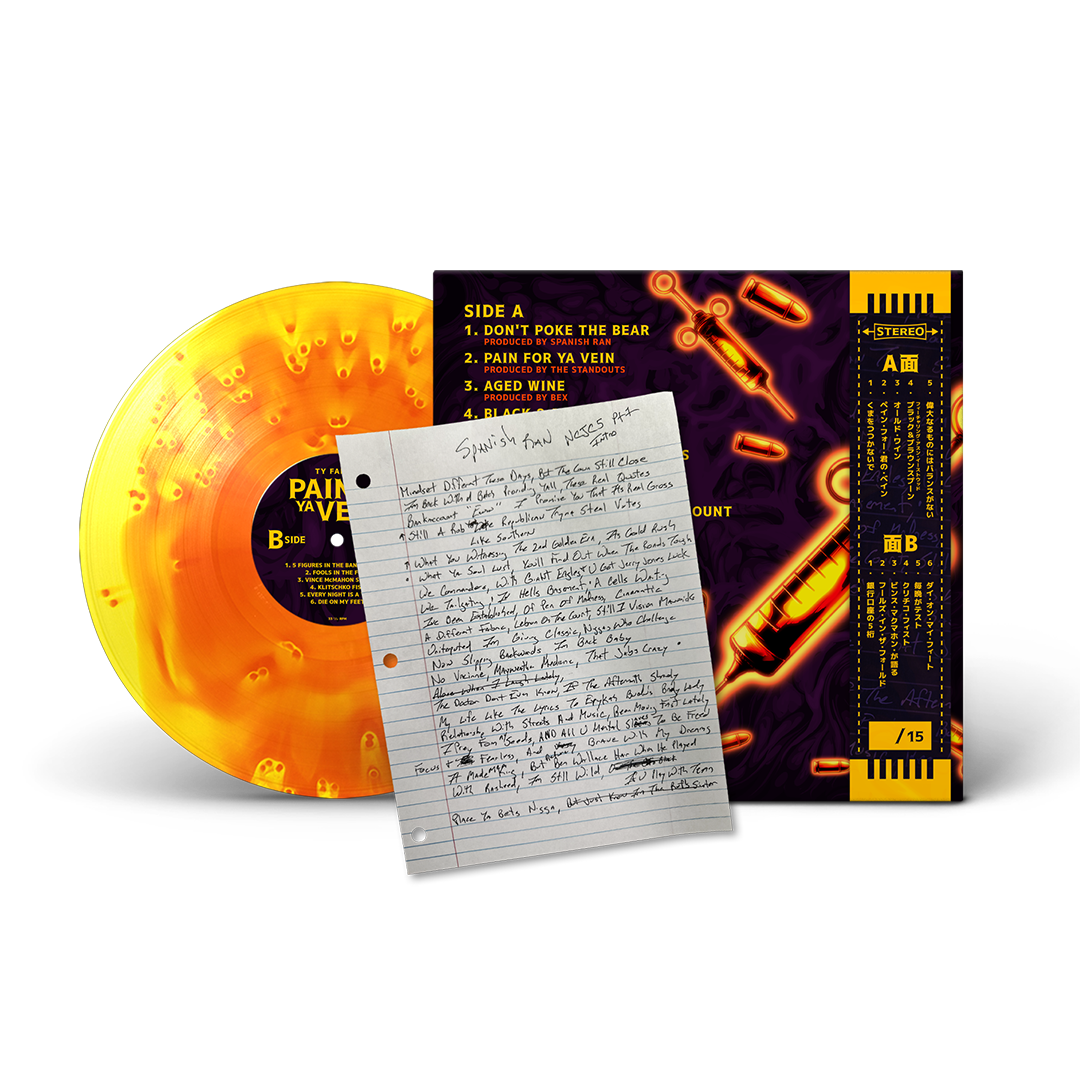 Ty Farris - Pain For Ya Vein Vinyl (Lyric Sheet Obi Strip Edition)(1 Per Person)