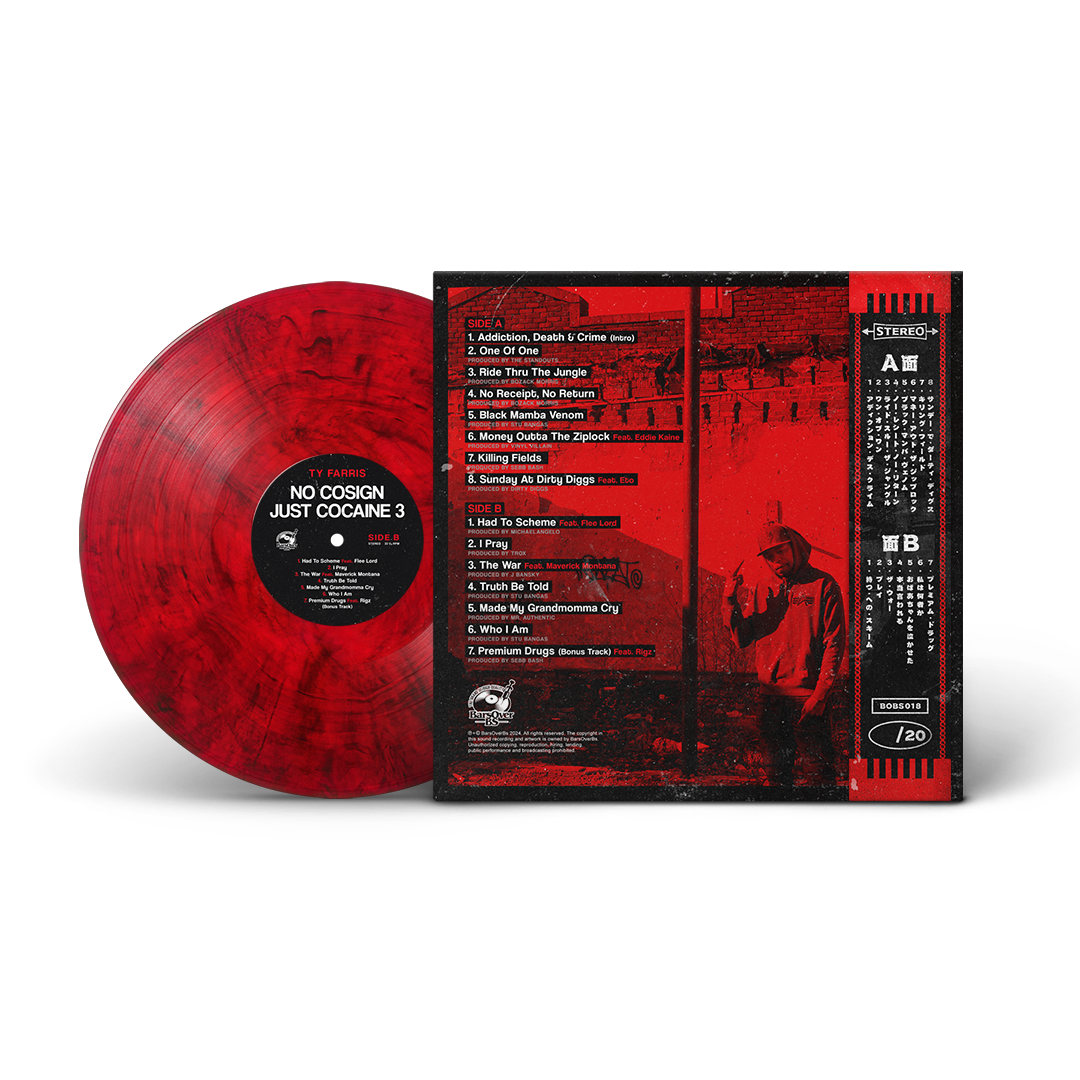 Ty Farris - No Cosign Just Cocaine 3 (Picture Cover Vinyl) (Obi Strip Edition)