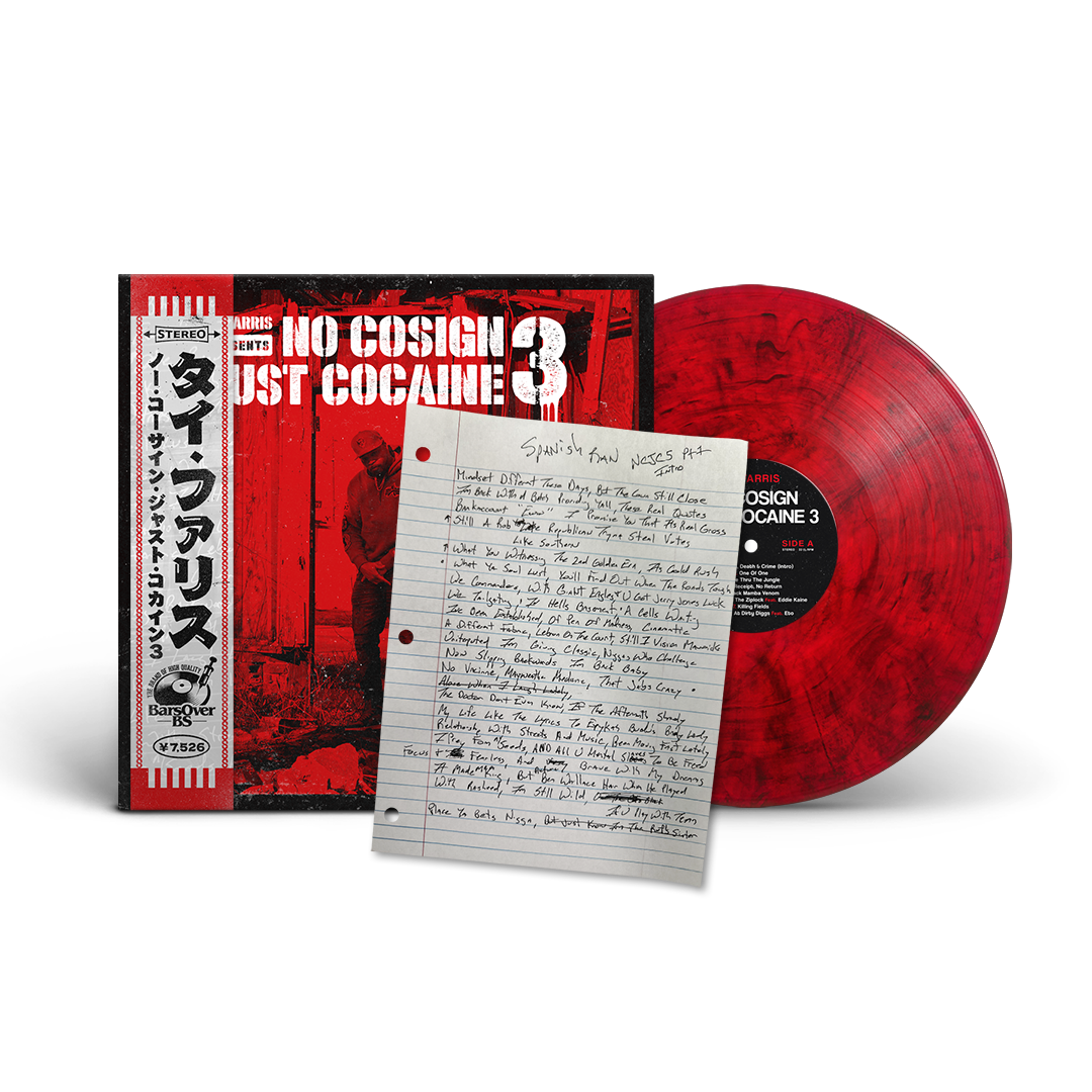 Ty Farris - No Cosign Just Cocaine 3 (Picture Cover Vinyl) (Lyric Sheet With Obi Strip Edition) (ONLY 10) (ONE PER PERSON/HOUSEHOLD)