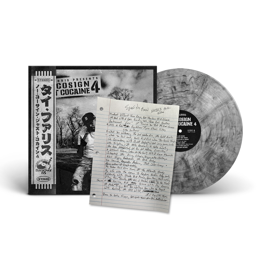 Ty Farris - No Cosign Just Cocaine 4 (Picture Cover Vinyl) (Lyric Sheet With Obi Strip Edition) (ONLY 10) (ONE PER PERSON/HOUSEHOLD)