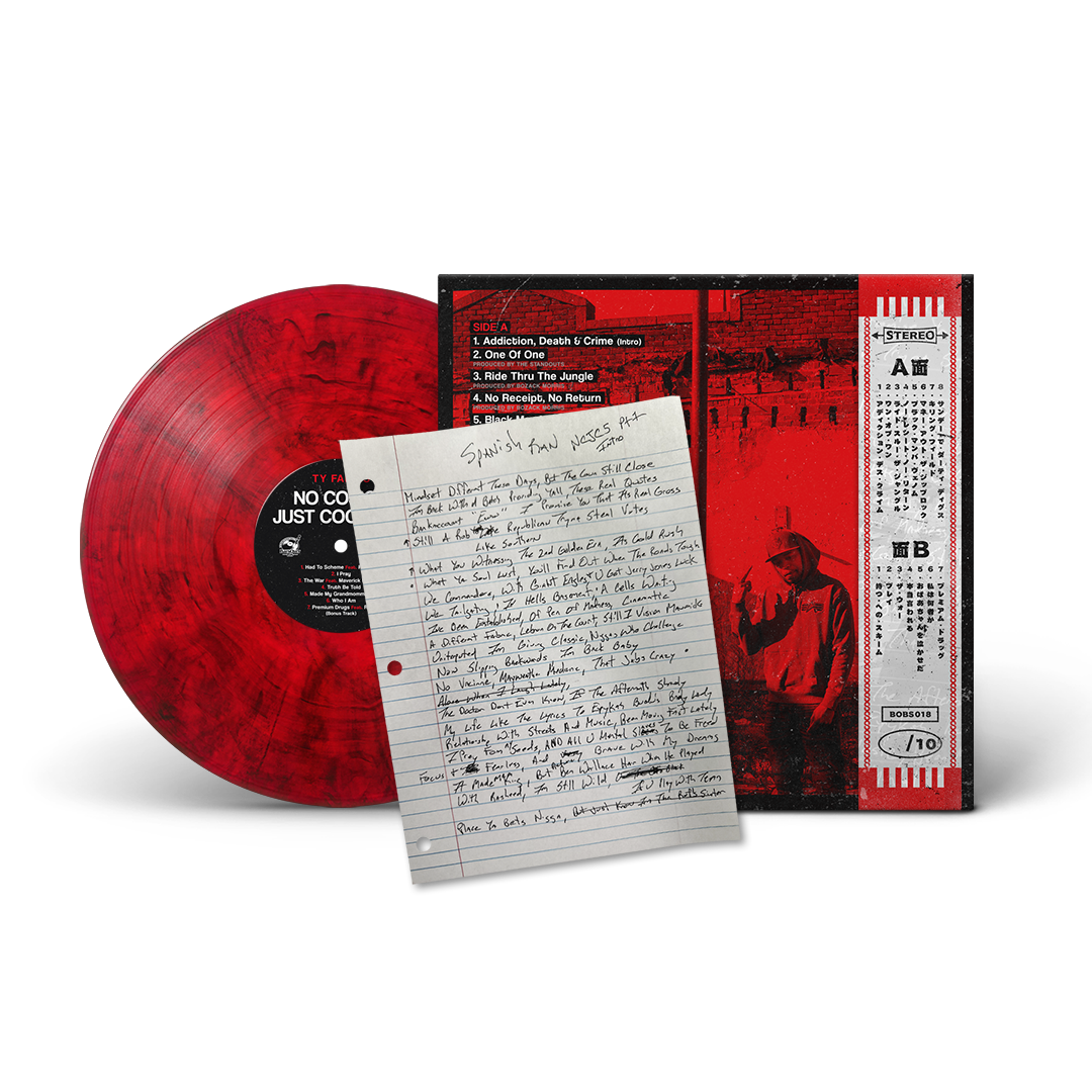 Ty Farris - No Cosign Just Cocaine 3 (Picture Cover Vinyl) (Lyric Sheet With Obi Strip Edition) (ONLY 10) (ONE PER PERSON/HOUSEHOLD)