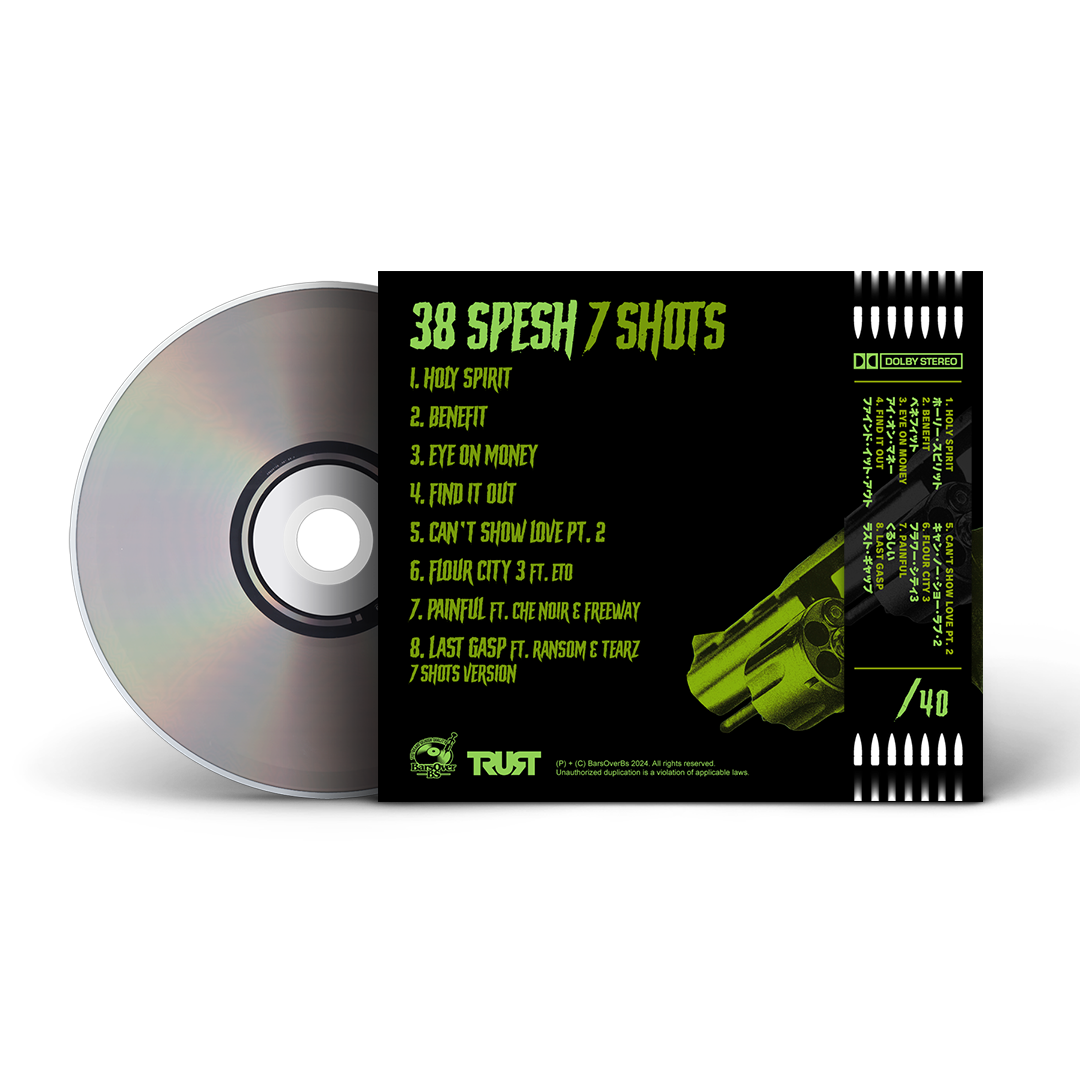 38 Spesh - 7 Shots (Digipak CD With Obi Strip) (Glass Mastered CD's)