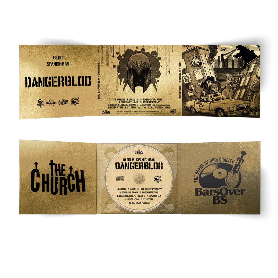 Bloo Azul x Spanish Ran - Danger Bloo (Gold BarsOverBS Digipak CD With Obi Strip) (Glass Mastered CD) (VERY LIMITED) (ONE PER PERSON/HOUSEHOLD) (PART 1 OF DROP)