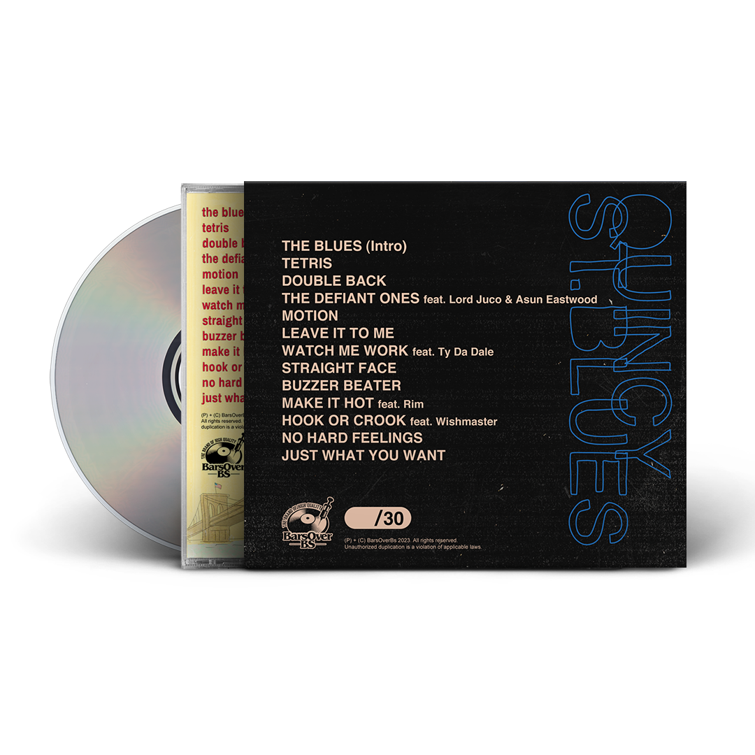 Eddie Kaine x Finn - Quincy St Blues (Jewel Case CD With O-Card & Alternate Cover)