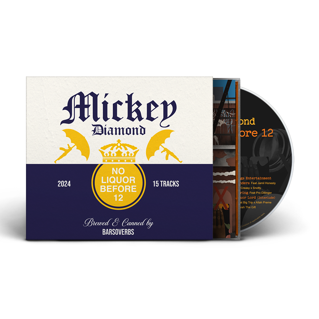 Mickey Diamond - No Liquor Before 12 (2nd Edition) (Beer O-Card Jewel Case CD) (USA/CANADA ONLY) (10 MINS ONLY)