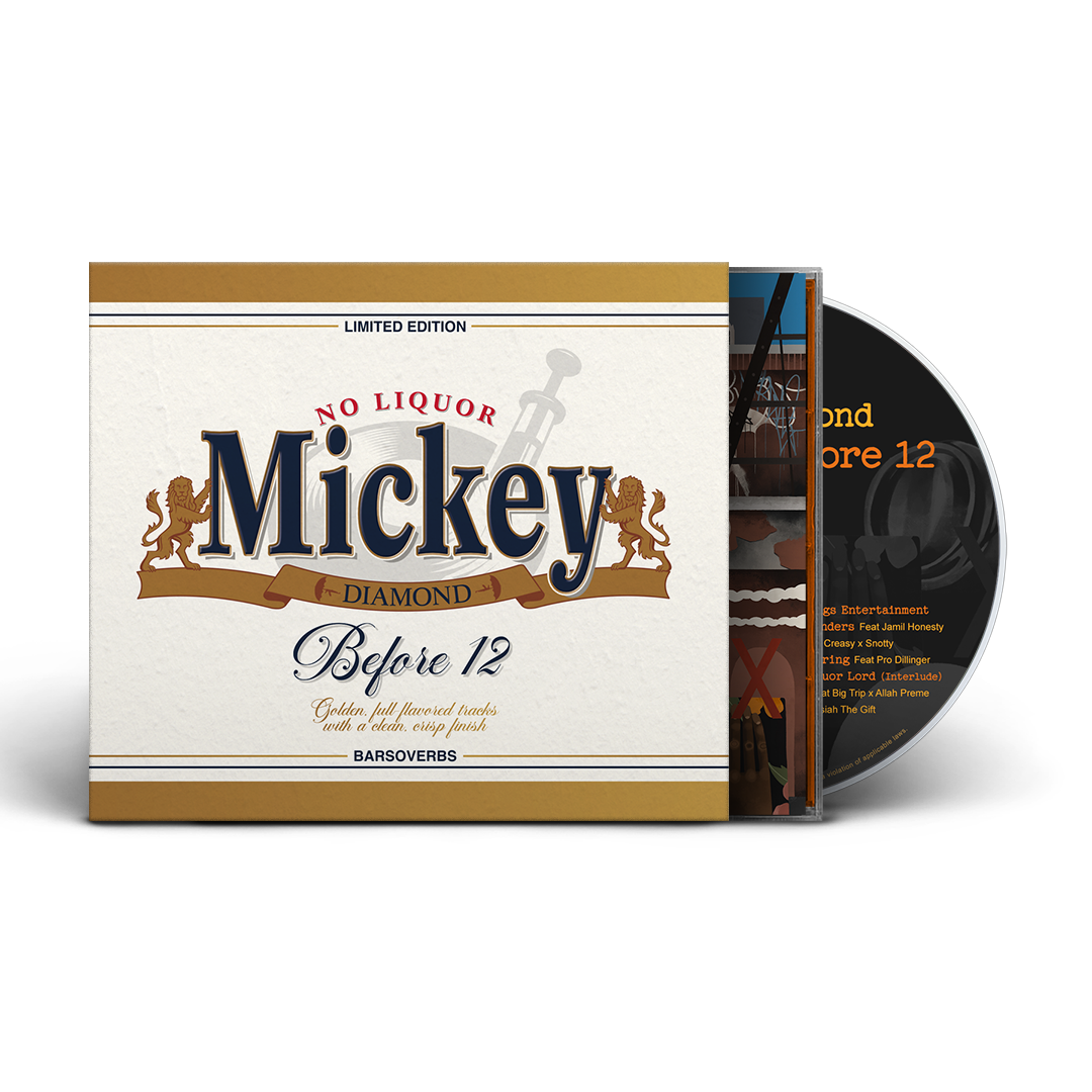 Mickey Diamond - No Liquor Before 12 (2nd Edition) (Beer O-Card Jewel Case CD) (INTERNATIONAL ONLY) (10 MINS ONLY)