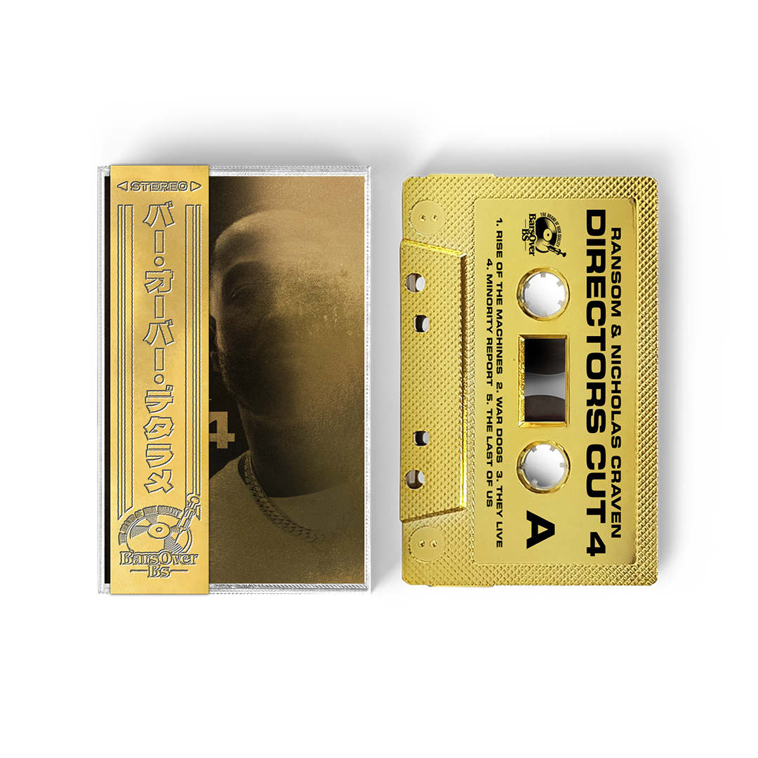 Ransom x Nicholas Craven - Directors Cut 4 (GOLD BarsOverBS Cassette Tape With Obi Strip) (ONE PER CUSTOMER)