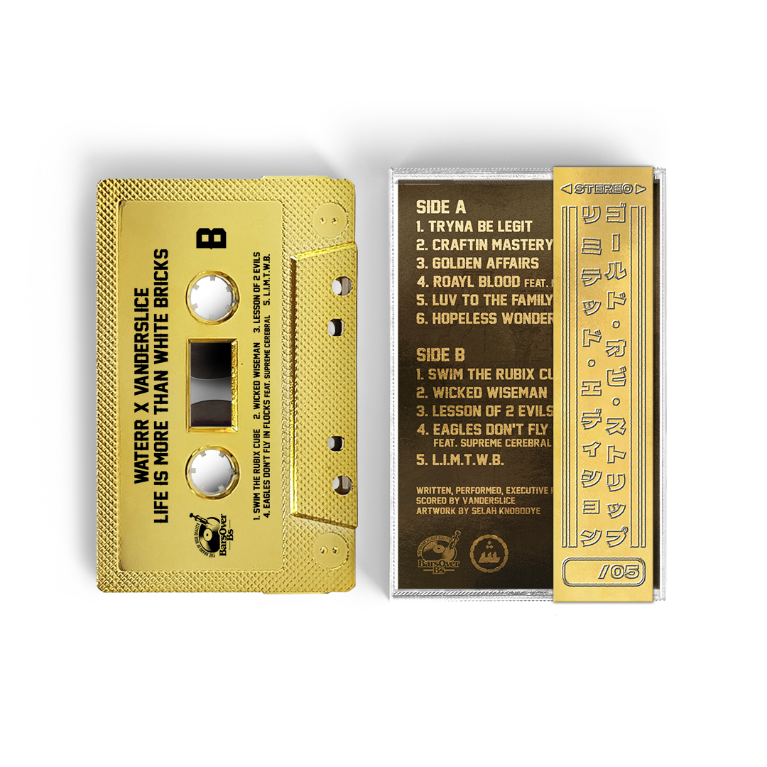 WateRR x Vanderslice - Life Is More Than White Bricks (BarsOverBS Retro Gold Tape) (ONE PER PERSON) (ONLY 5)