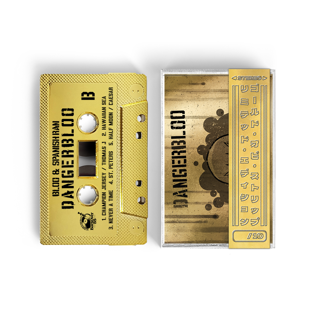 Bloo Azul x Spanish Ran - Danger Bloo (Gold BarsOverBS Tape With Obi Strip) (ONE PER PERSON/HOUSEHOLD) (PART 1 OF DROP)