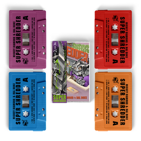 Mickey Diamond x Ral Duke - Super Shredder Bundle (All 4 Turtle Colored Cassette Tapes)(ONE PER PERSON/HOUSEHOLD) (SAVE TIME & $15 BUCKS)