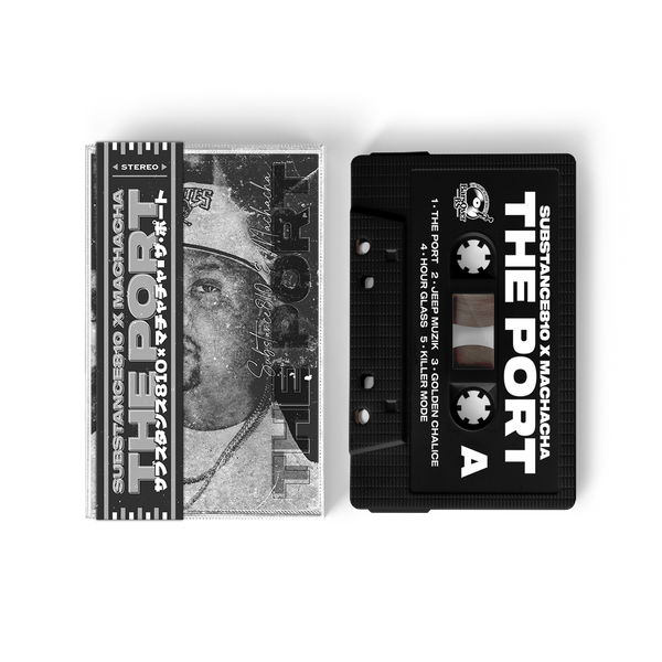 Substance810 x Machacha - The Port (Cassette Tape With Obi Strip) (Split Color Black/White)