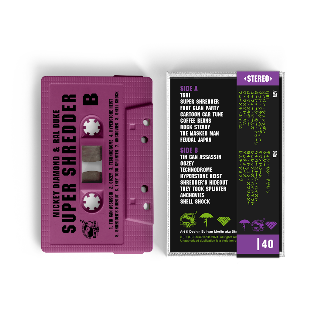Mickey Diamond x Ral Duke - Super Shredder (Donatello Purple Cassette Tape With Obi Strip)
