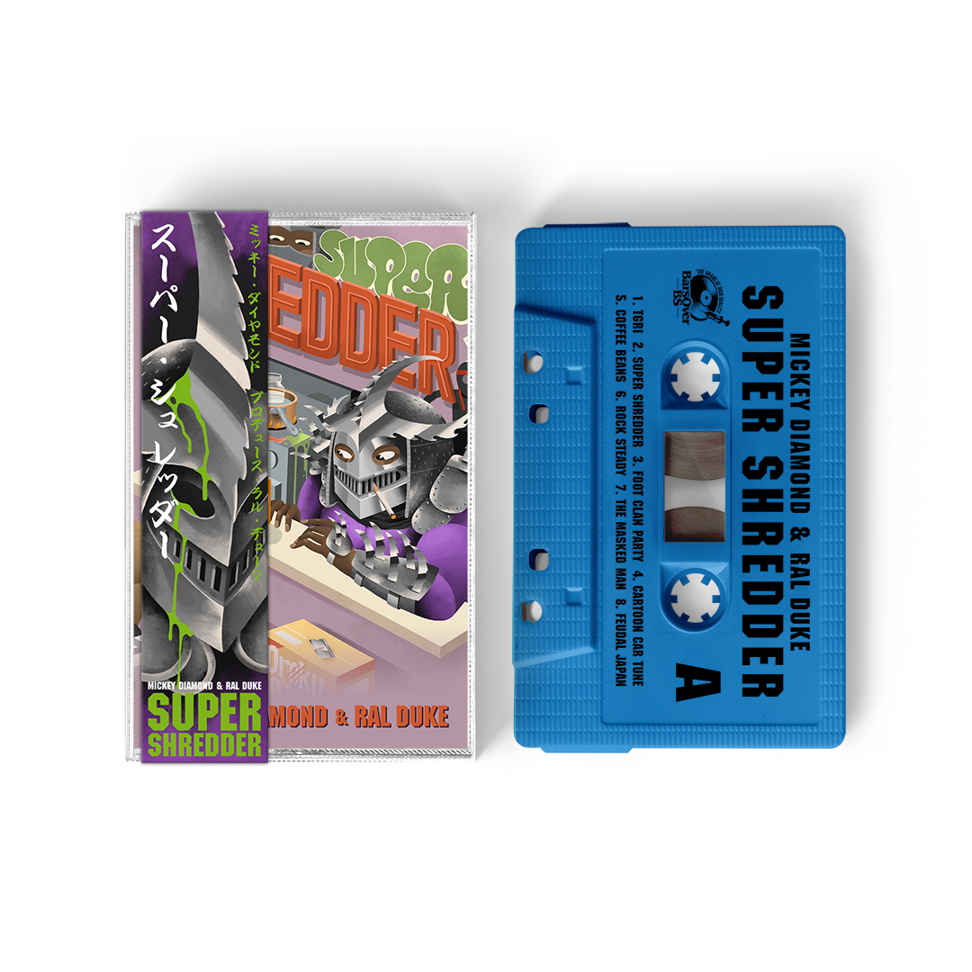 Mickey Diamond x Ral Duke - Super Shredder (Leonardo Blue Cassette Tape With Obi Strip)