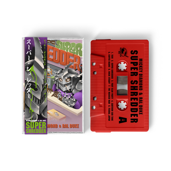 Mickey Diamond x Ral Duke - Super Shredder (Raphael Red Cassette Tape With Obi Strip)