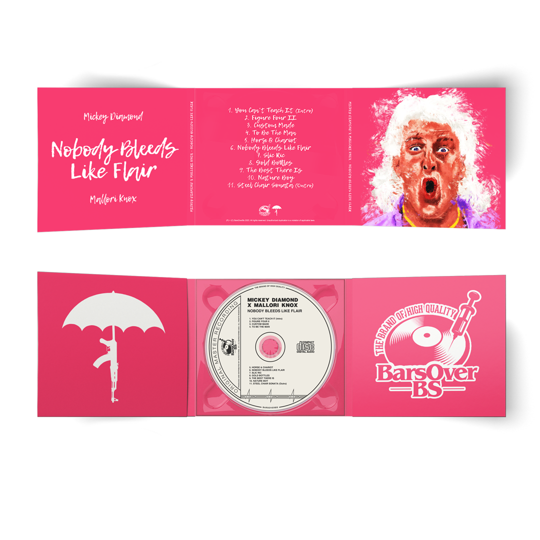 Mickey Diamond x Mallori Knox - Nobody Bleeds Like Flair (6 Page Digipak CD) (Brick Flair Edition) (Glass Mastered CD's)