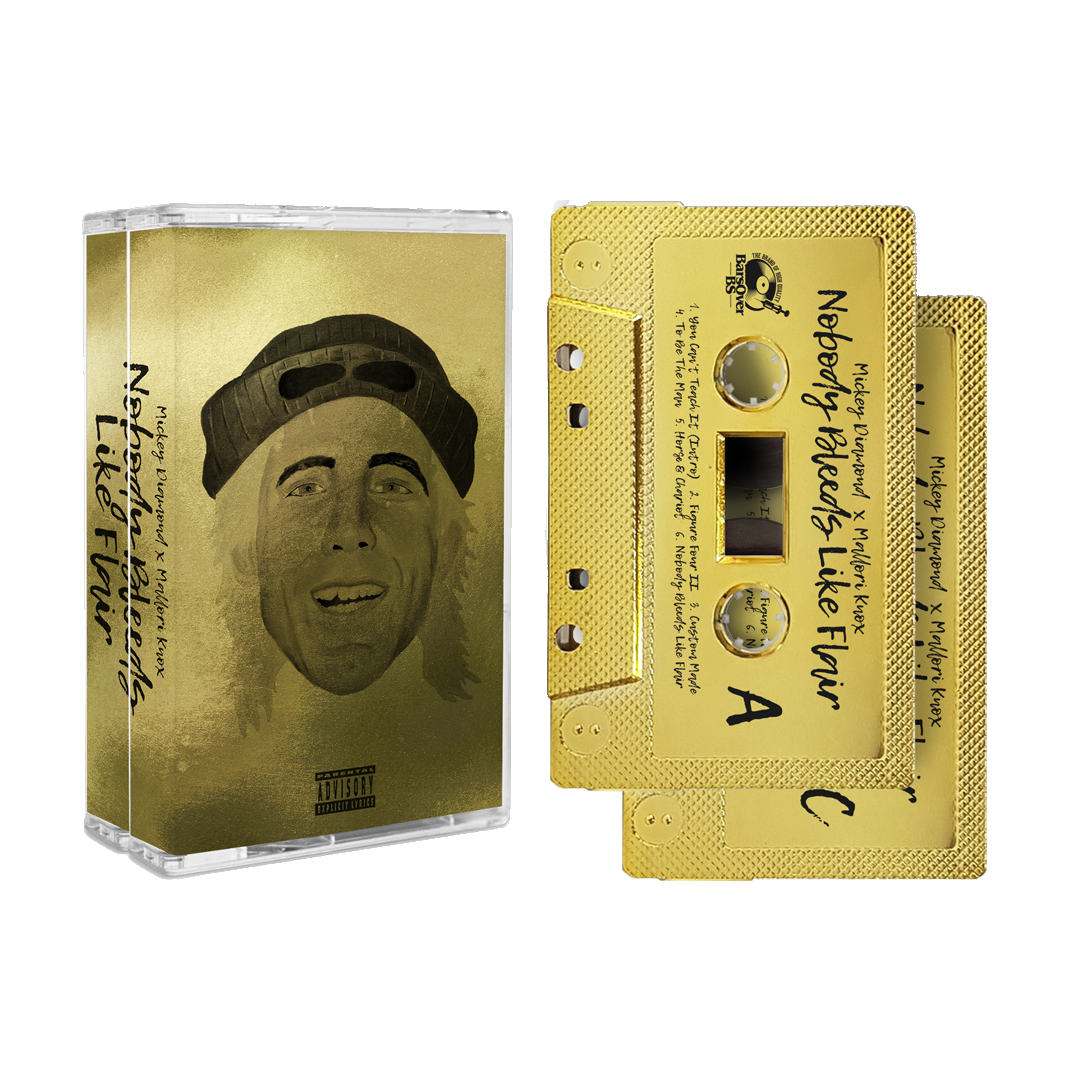 Mickey Diamond x Mallori Knox - Nobody Bleeds Like Flair )(Gold BarsOverBS Edition) (Double Cassette Tape With Bonus Instrumental Tape) (ONE PER PERSON)