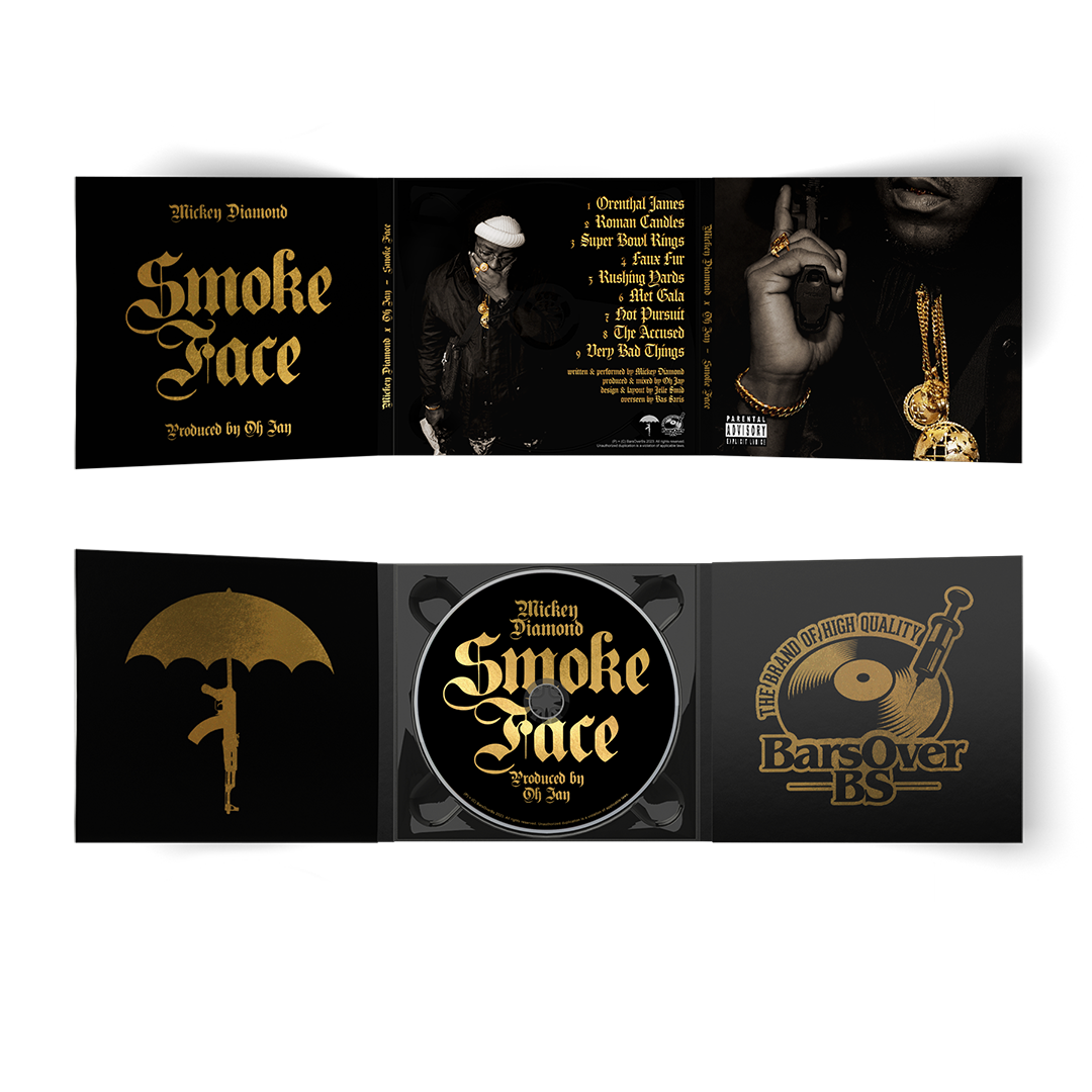 Mickey Diamond x Oh Jay - Smoke Face (Digipak CD's With Obi Strip) (Glass Mastered)