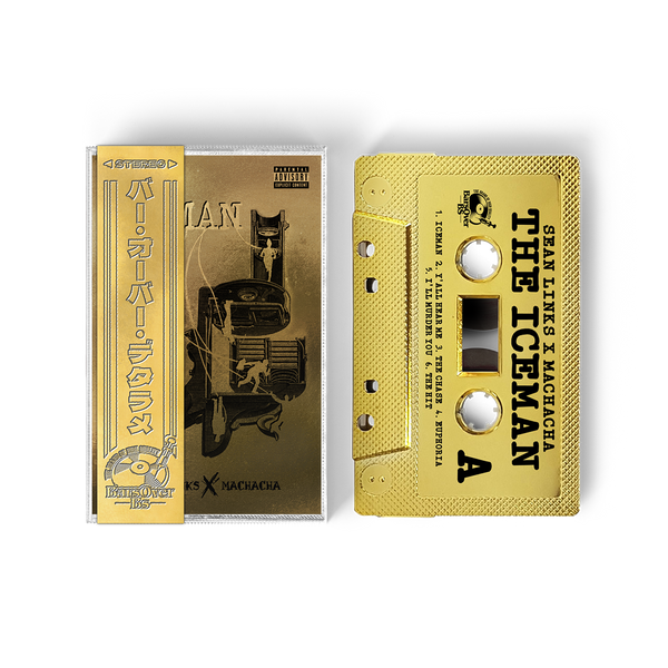Sean Links x Machacha - The Iceman (GOLD BarsOverBS Cassette Tape With Obi Strip)(ONE PER PERSON)
