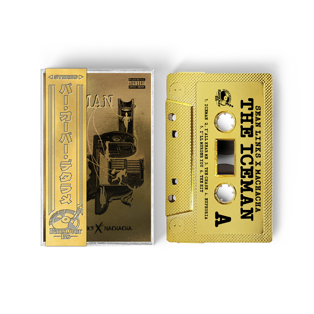 Sean Links x Machacha - The Iceman (GOLD BarsOverBS Cassette Tape With Obi Strip)(ONE PER PERSON)