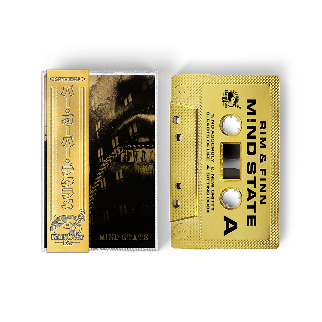 Rim x Finn - M!nd State (BarsOverBS GOLD Cassette Tape With Obi Strip) (ONE PER CUSTOMER)