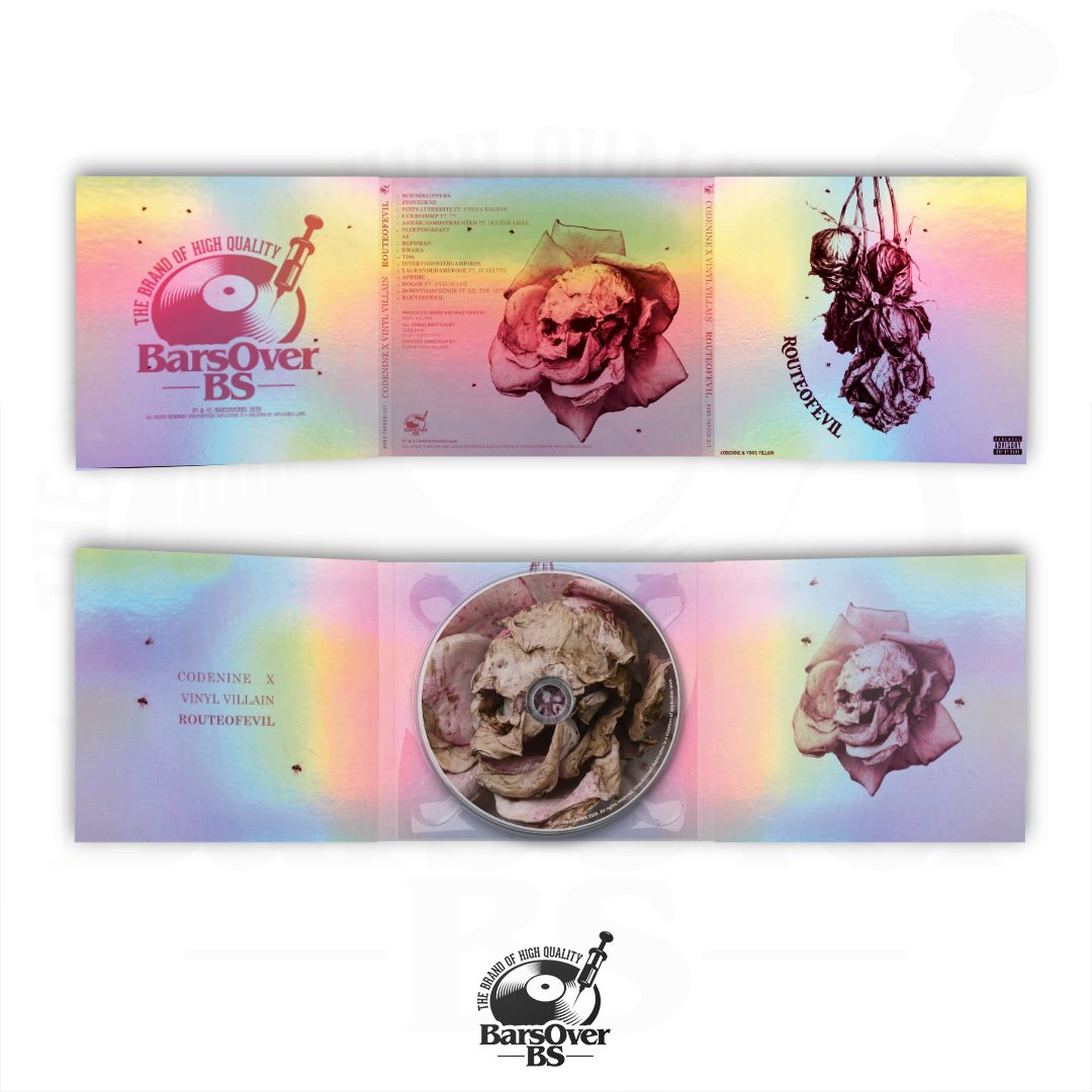 Codenine x Vinyl Villain - Route Of Evil (Main Cover) (BarsOverBS Holographic Digipak CD) (ONE PER PERSON)