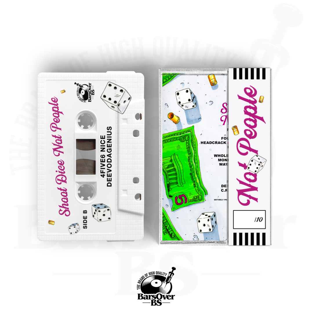 4Five6 Nice x DeevoDaGenius - Shoot Dice Not People (Main Cover) (Cassette Tape With Obi Strip)